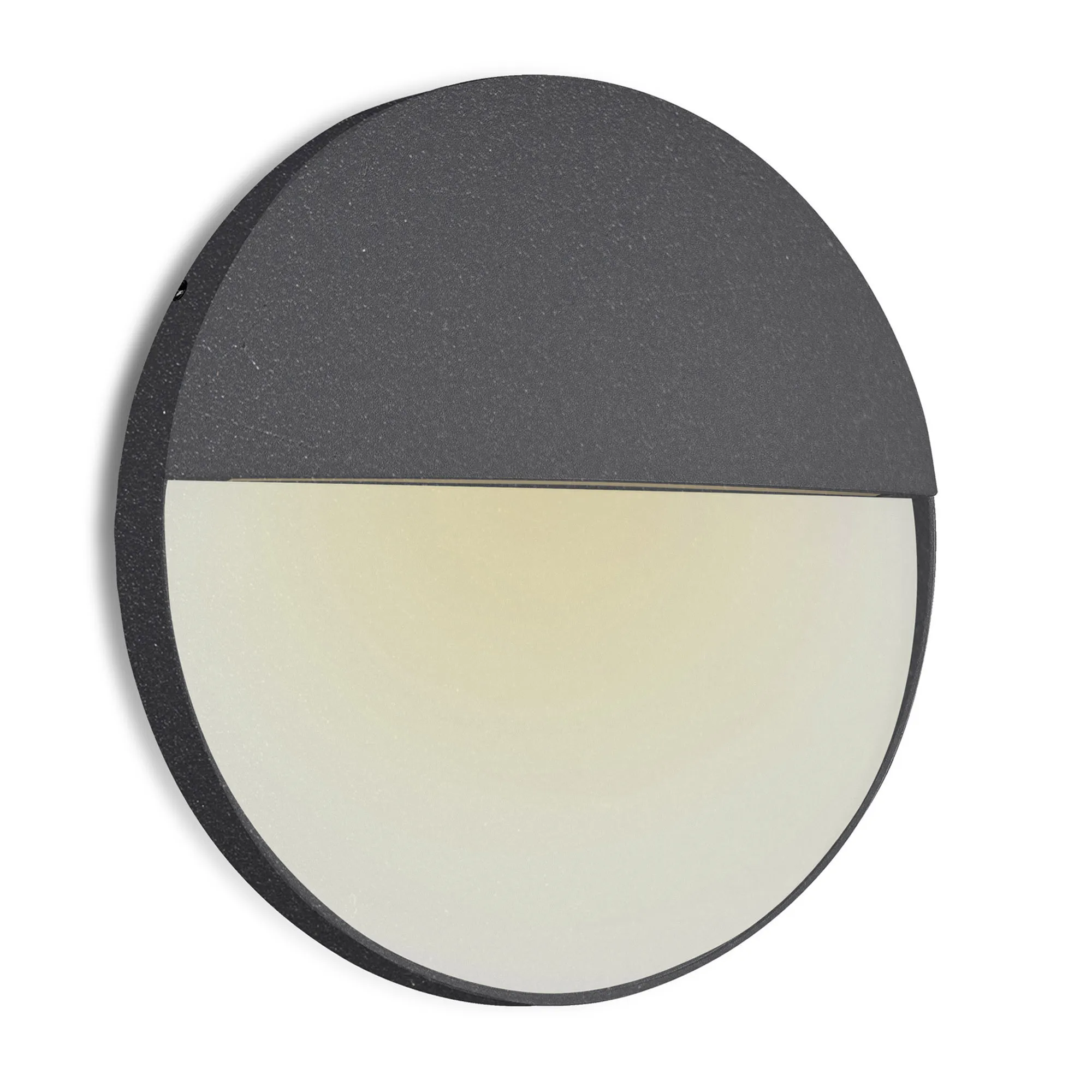 M7017  Baker Large Round Wall Lamp 6W LED IP54 Anthracite